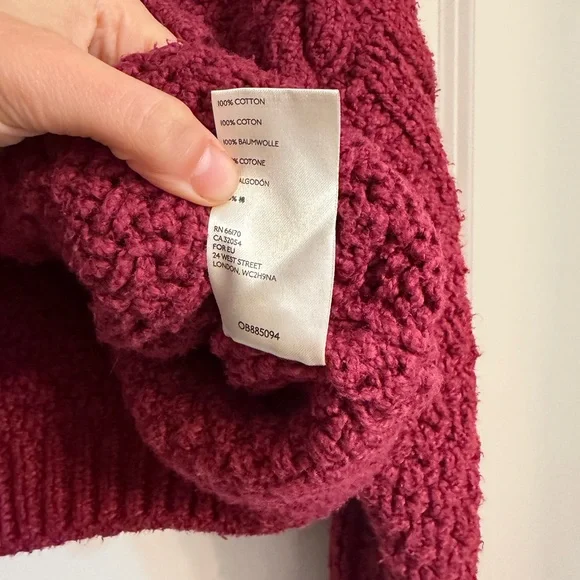 Free People Bonfire Cable Knit Cardi in Cowboy - Picture 5 of 6